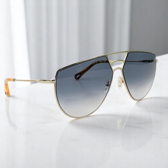 NIB Chloé Gold Sunglasses CE139S main image 8